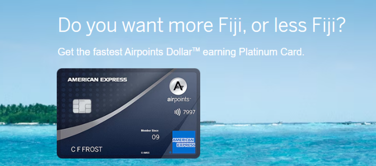 Score 400 Airpoints with Amex Airpoints Platinum Card